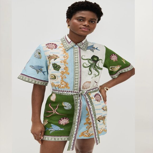 Alemais Bath House Mini Dress
